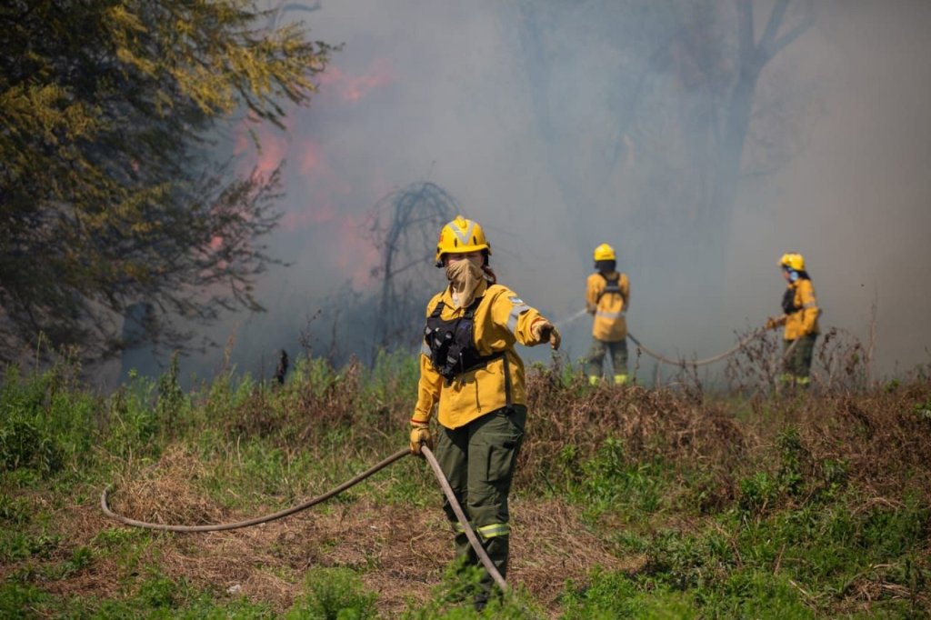 Incendio en Entre Ríos: Santa Fe ayuda a combatir el&nbsp;fuego