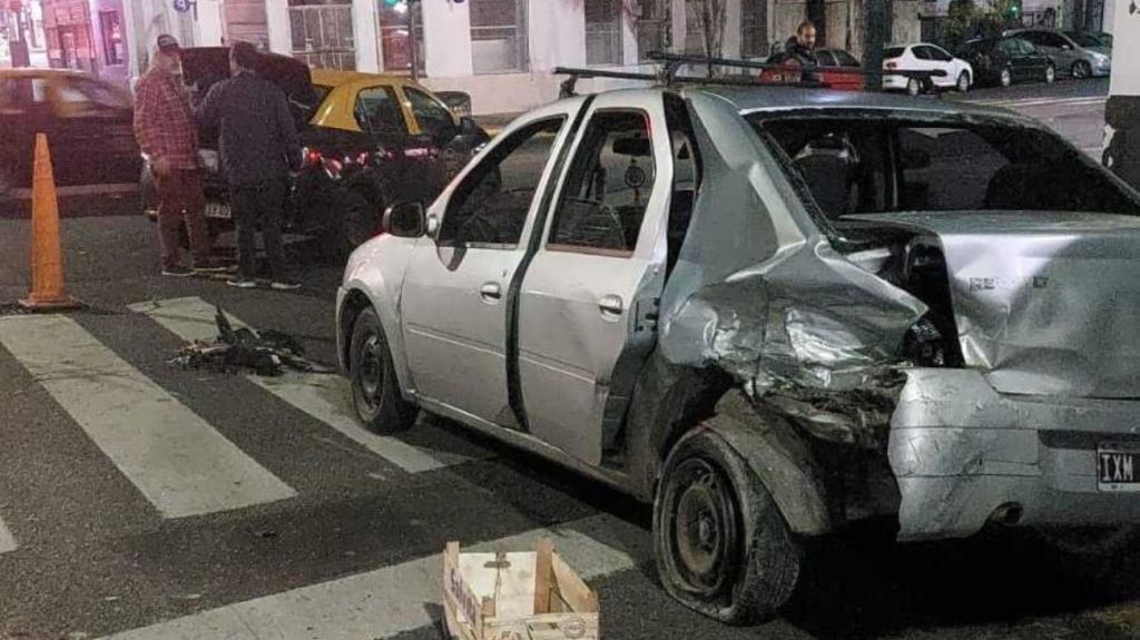 Tres heridos leves tras un choque con vuelco en&nbsp;Caballito