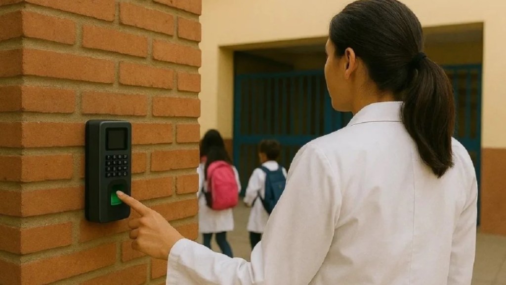 Huella digital: inicia el registro de asistencia docente en la&nbsp;Ciudad