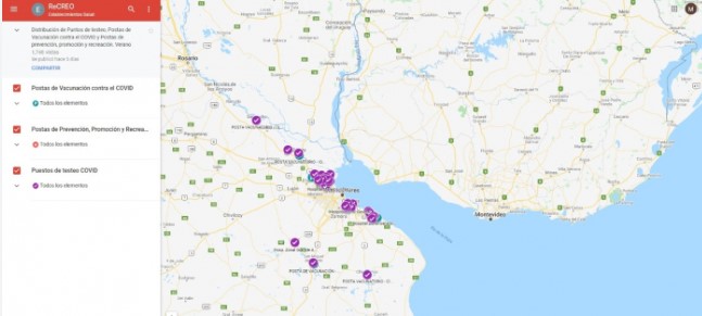 Salud habilita un mapa público para consultar datos de&nbsp;vacunación