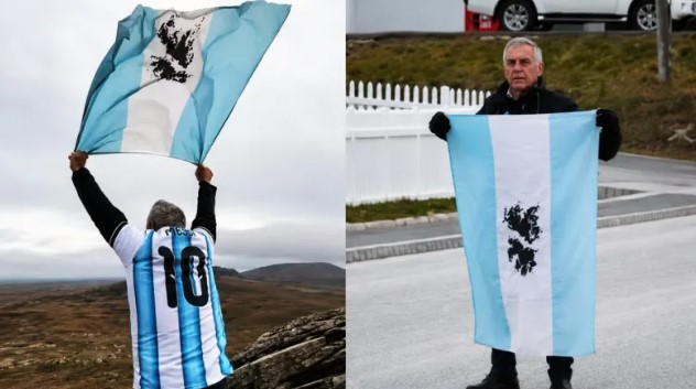 Regresó a Malvinas para homenajear a los caídos en la guerra 