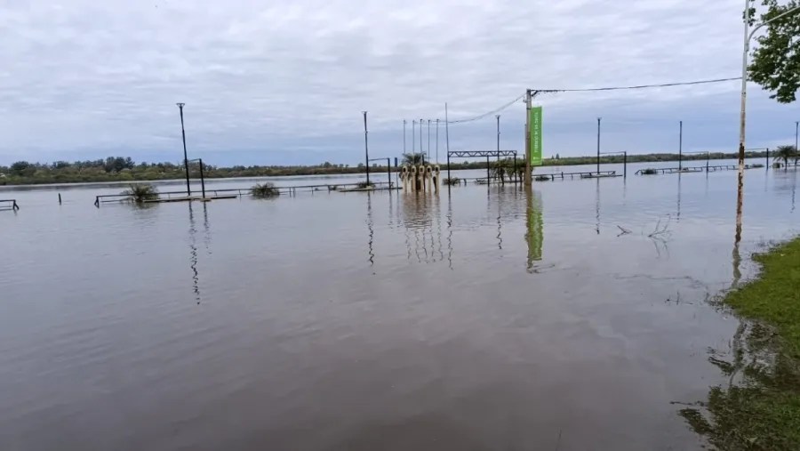 El río Uruguay crece y siete ciudades entrerrianas permanecen en nivel de alerta